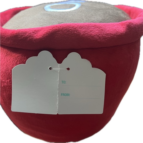 Hug Me, I Love You A Latte! Soft Plush red Coffee Mug. - Picture 2 of 3